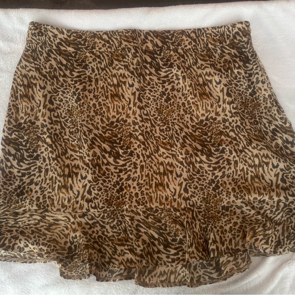 Forever 21 Leopard Print Mini Skirt